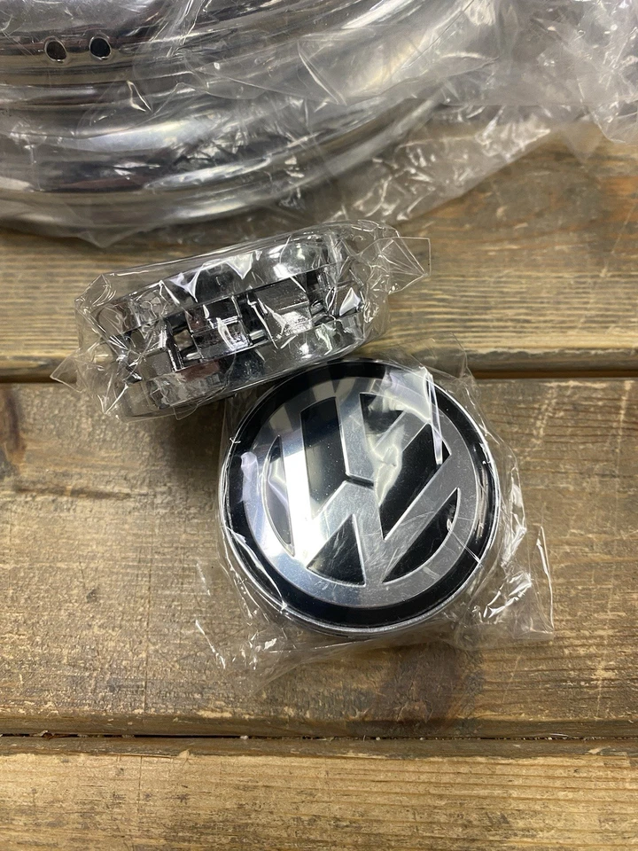 66 67 1967 1966 复古 Vw 大众 Bug 库存轮毂盖 方背无夹子套装 — 第 4/4 张图片