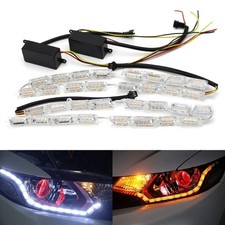Headlight Retrofit Switchback Led Strip Lights W Sequential Turn Signal Feature