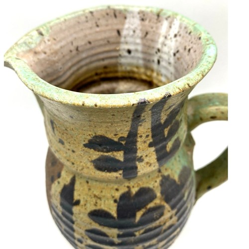 Vtg Maurice K Grossman Az Artist Studio Large speckled Pottery Pitcher Signed - Picture 2 of 12