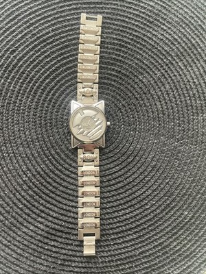 Boy London Vintage Uhr 90er   seltenes Design, Original Metallarmband Armbanduhr