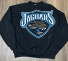VTG 90’s Jacksonville Jaguars Logo 7 Crewneck Sweatshirt Adult XL Black NFL