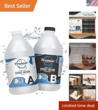 1 Gal Crystal Clear Epoxy Resin Kit - Food Safe, UV Resistant, Self Leveling