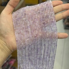3mm Natural Tiny Faceted Cube Square Lavender Amethyst Beads for Jewelry Making
