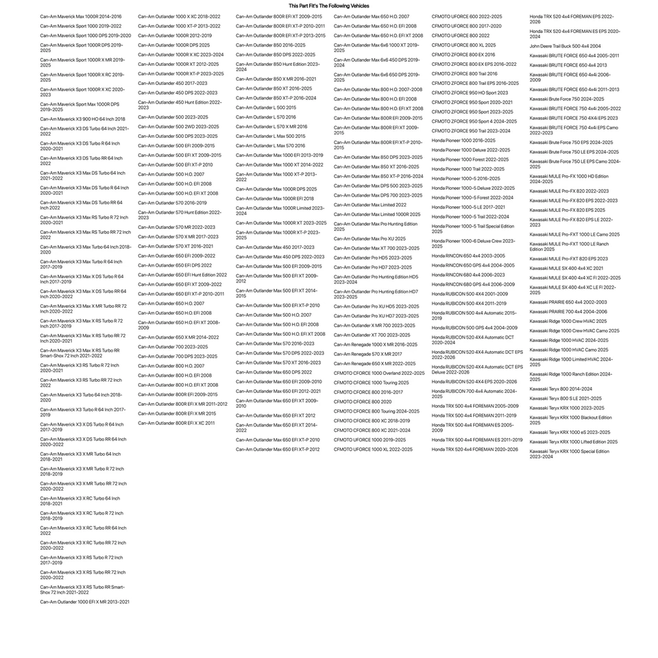 System 3 Off-Road RC500 Radial Tire 28x10-14 For Textron HAVOC X 2018-2019 - Изображение 3 из 4