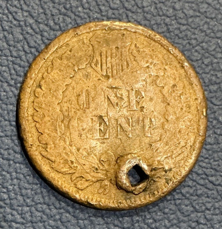 1880 Indian Head Cent With Mystery Counter-stamp - Unknown Origin Stamp “D.D.C.”