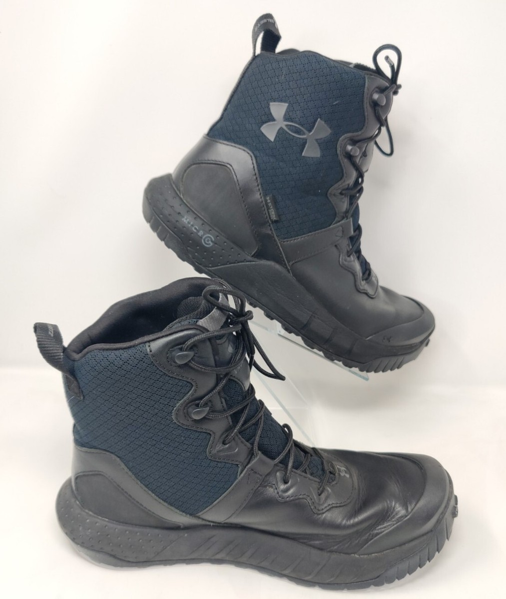 UNDER ARMOUR WOMENS 10.5 BOOTS BLACK TACTICAL W MG VALSETZ LTHR WP