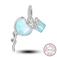 MULA 925 Sterling Silver DIY Charm Enamel Balloon Birthday For Women Bracelet