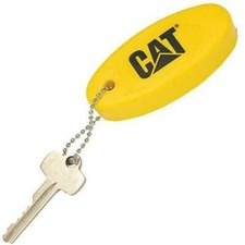 NEW - Caterpillar CAT Equipment Yellow Floating Marine Keychain! Key Tag FOB