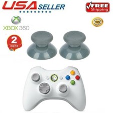 2x Xbox 360 Gray Thumbstick Cover Controller Joystick Analog Grip Stick Cap Axis