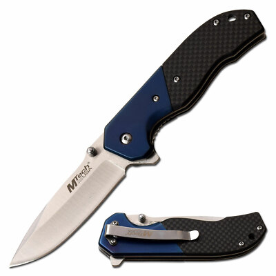 MTech USA MT-1066BL Folding Knife 3.25'' Blade Lock Blade Pocket Clip Carry NEW!