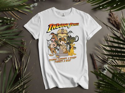 Disney Mickey Goofy Pluto Indiana T-Shirt T Shirt Herren Damen Unisex Tshirt K239