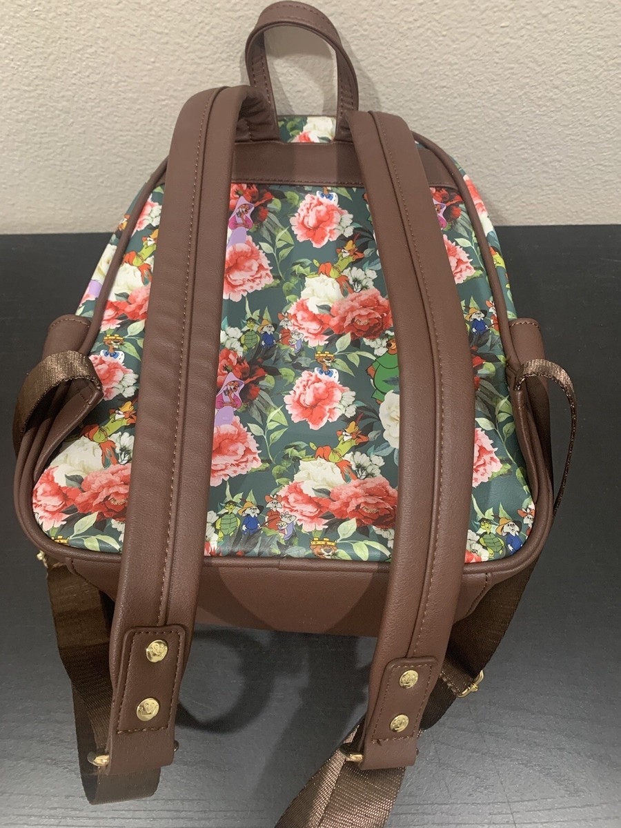 Loungefly Disney Robin Hood Characters Floral Mini Small 