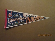 MLB Cleveland Indians Vintage 1995 AL Champions Welcome To The Show Pennant