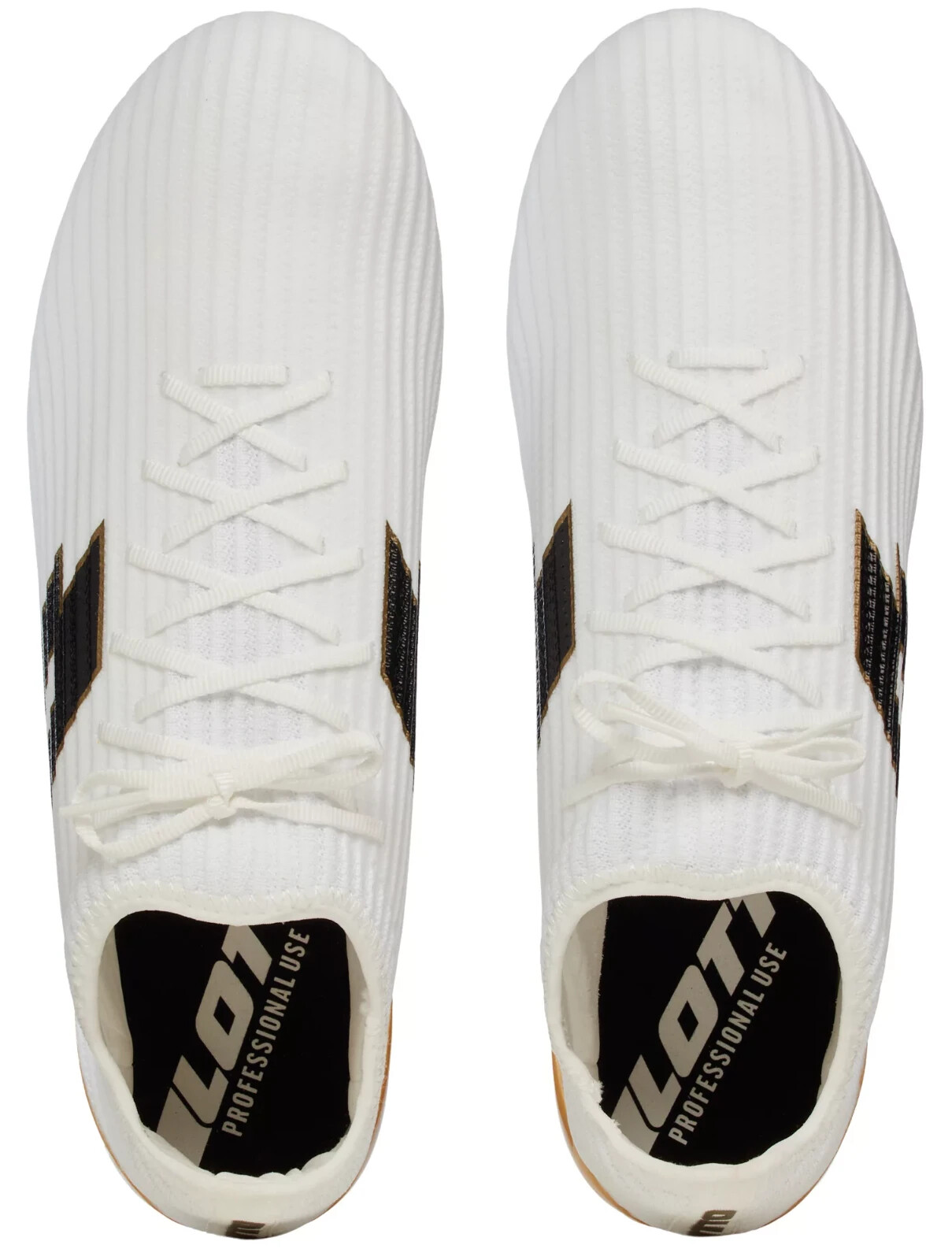 Lotto Solista 200 III FG tacchetti calcio uomo tutti bianchi neri platino chiaro 12 nuovi con scatola