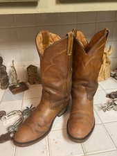 VINTAGE Boots Brown Insulated Leather Workwear Men 9.5 m MADE IN USA