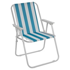 Garden Patio Metal Folding Spring Deck Chairs Camping Beach Picnic Outdoor Seats