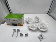 Box of 4 Solarize Solar Gutter Lights Outdoor White