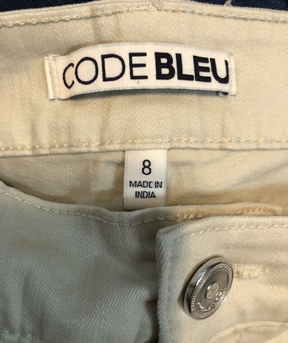 Women’s Code Bleu Chelsea Crop Capris Size 8 Tan - Picture 8 of 8