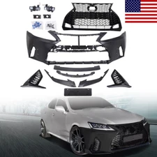 Front Bumper Fascia Grille Body Kit Compatible with Lexus IS250 IS350 2006-2013