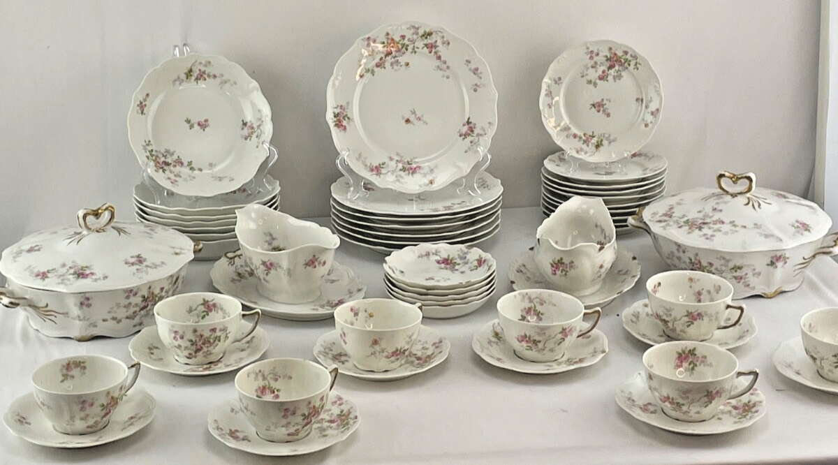 Antique Set of Charles Ahrenfeldt Limoges France Depose 49