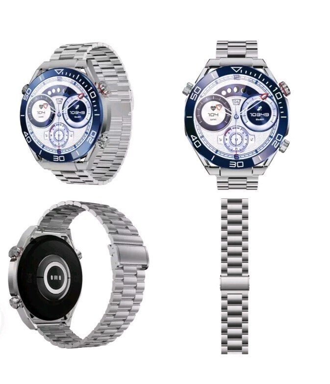 Montre connectée homme et femme écran tactile étanche montre sport 3 bracelets