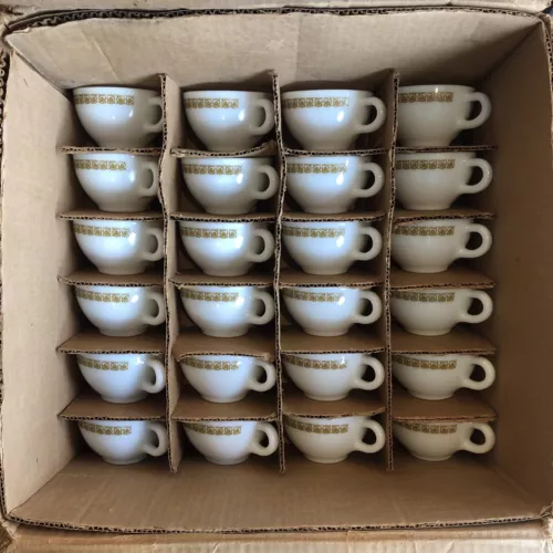 Bulk Lot of 29 Vintage Tiburon  # 701 Pyrex Tableware 6 oz Coffee Cups Mugs