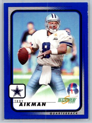 2001 Score Troy Aikman #59 - Dallas Cowboys | eBay