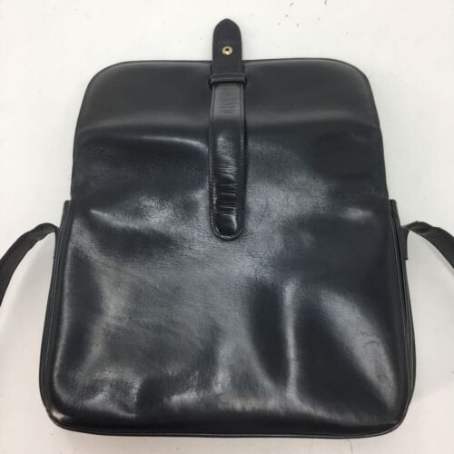 Celine Shoulder Bag Leather Pochette Triomphe Gold Hardware Black Good F/S - Picture 7 of 10