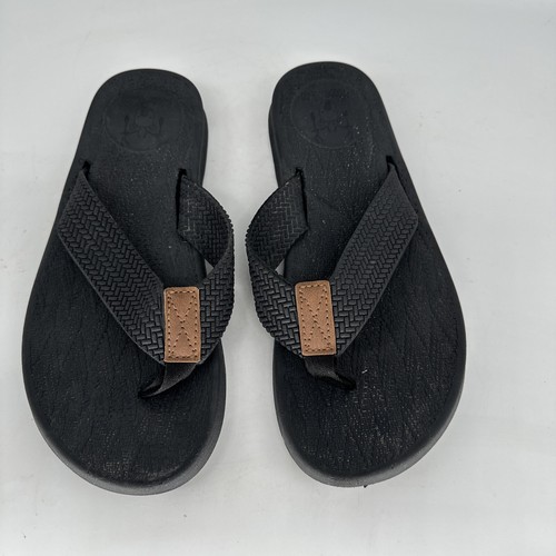 Kuailu men black flip flops size 10 eBay