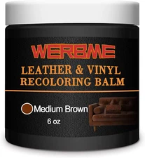 Leather Recoloring Balm & Color Restorer - Multipurpose Dye & Paint for Faded Le