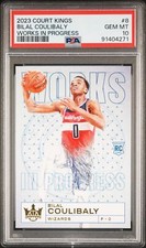 Bilal Coulibaly 2023 Court Kings Works In Progress #8 Wizards Rookie RC - PSA 10