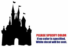 PRINCESS CASTLE Graphic Die Cut decal sticker Car Truck Boat Window Wall 7"