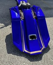 Harley Davidson 7"Down 14"Back Stretch Bags/Fender For Touring Models 97-2013 Fl