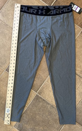 Under Armour Men's Heat Gear Compression 3/4 Leggings NWT 2XL Grey - Picture 12 of 12