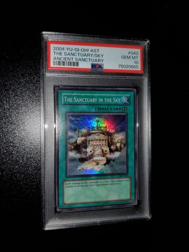 Yugioh 2004 The Sanctuary In The Sky OG Print AST-042 PSA 10 - Picture 3 of 12