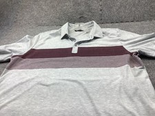 Travis Mathew Polo Shirt Mens X-Large Gray Pima Cotton