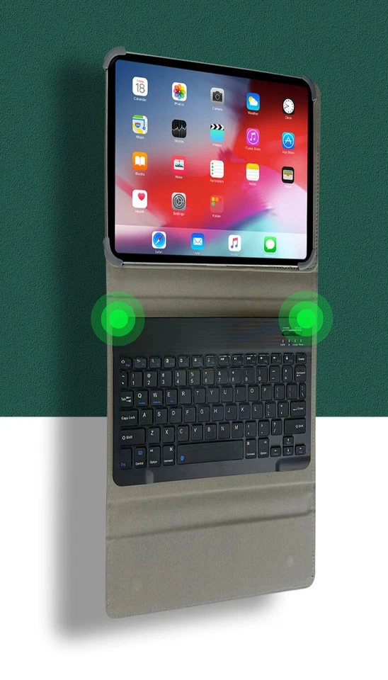 COVER CUSTODIA SUPPORTO per tablet ABLET UNIVERSALE 10"-10.5" con tastiera - Immagine 3 di 4