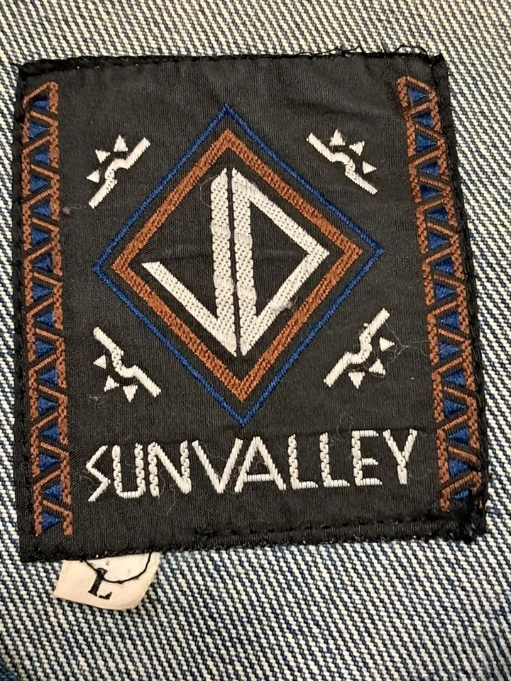 Chaqueta Denim Vintage SunVally Peso Pesado GRANDE Las Vegas Mirage Gráfico Trasero  Foto 4 de 4