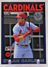 2021 Topps 1986 Baseball 35th Anniversary Blue Dylan Carlson #86B-83 Rookie RC M