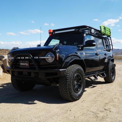 TrailFX BR007T | Front Angled Tube Steel Bolt-On Fender Flares (Pair)