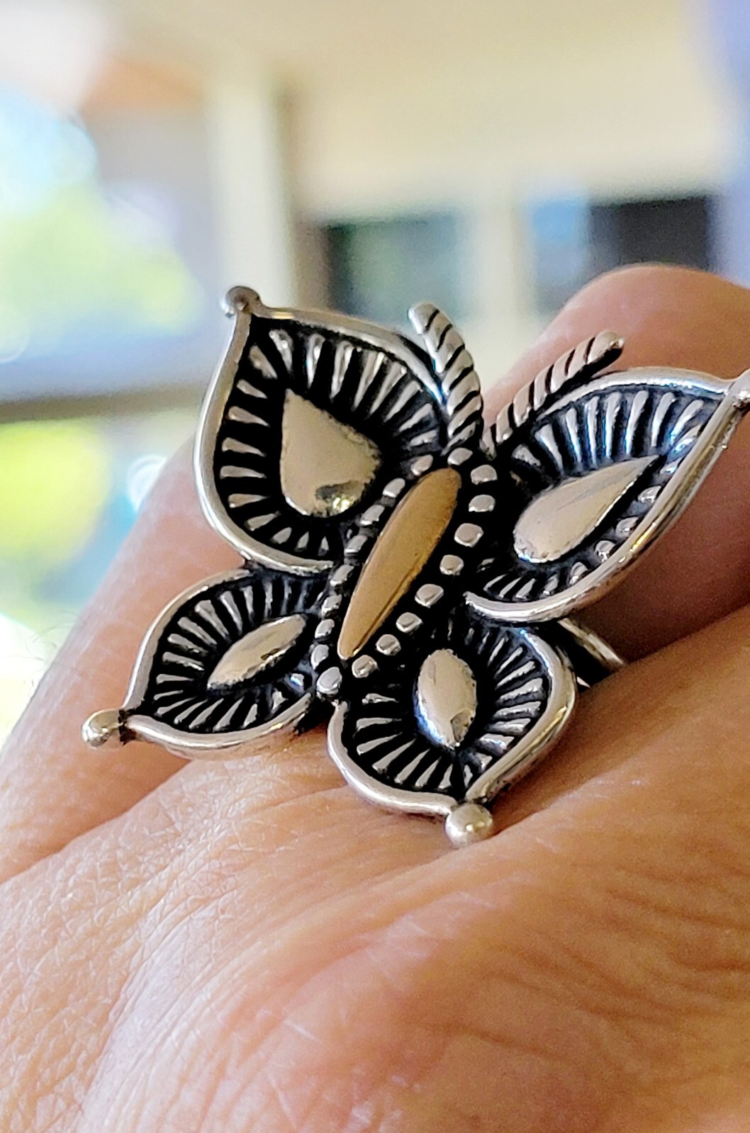 Retired James Avery LARGE Mariposa Butterfly Bronze a… Gem