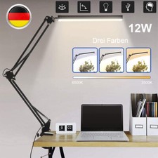 LED-Schreibtischlampe Tischlampe Büroleuchte Beleuchtung Dimmbar 12W Leselampe