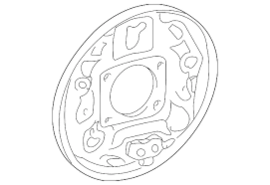 Toyota SCION Genuino OEM XA XB Placa Subconjunto, Freno Respaldo Trasero LH Foto 4 de 4