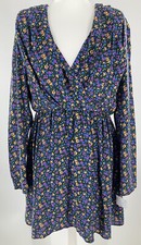 bnwt zara size M uk size 10 12 floral fit & flare colourfull womens dress #M4