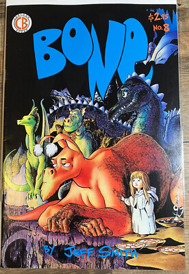 Bone #8 1st Print Jeff Smith Cartoon Books 1993 Red Dragon FN / VF