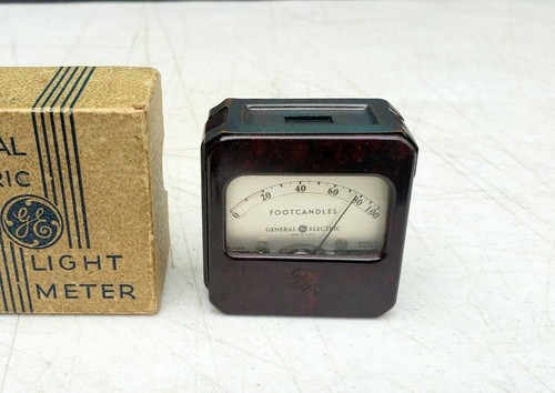 General Electric Light Meter Bakelite Photographic Exposure BDW Foot Candle 1935 - Picture 5 of 12