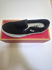 VANS Asher Slip-On Canvas Casual Shoes Black/...