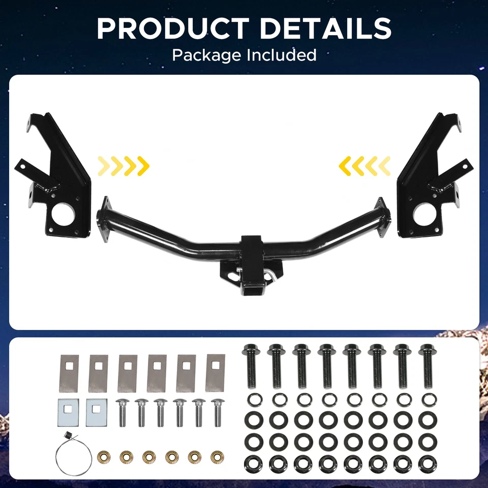 For 2005-2012 Ford Escape Class 3 Trailer 2" Hitch Receiver Rear Bumper Towing Foto 2 de 4