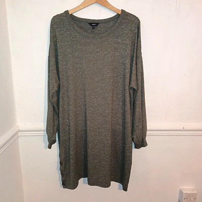 Capsule Damen Pullover Kleid Grün Größe UK 20 Langarm Knielang Popover