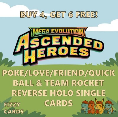 Pokemon Aufgestiegene Helden Poke/Liebe/Freund/Schneller Ball/Team Rocket Reverse Holos